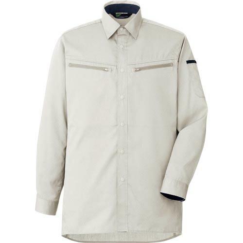 ミドリ安全 男女共用 ハーネス対応 長袖シャツ VES2591 上 シルバーグレー L ( VES2...