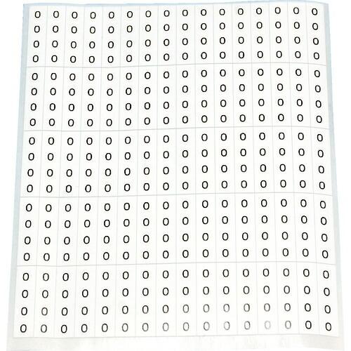 TRUSCO 【在庫限り廃番】ケーブル用ラベル 「0」 10枚入(1シート80個) ( CAL-0 ...