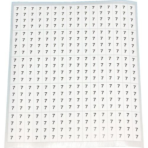 TRUSCO 【在庫限り廃番】ケーブル用ラベル 「7」 10枚入(1シート80個) ( CAL-7 ...