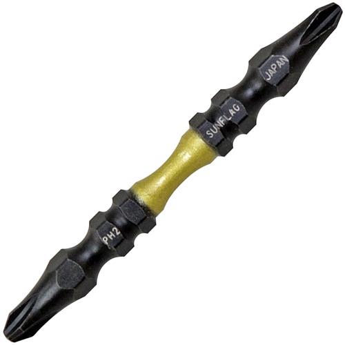 サンフラッグ 強鉄ビット2本組#2×65mm ( TSS-2065 ) (株)新亀製作所