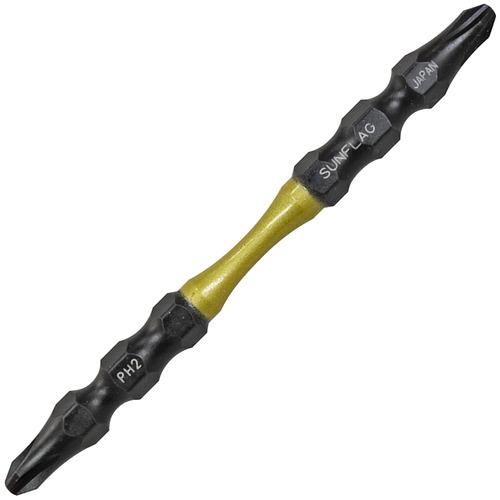 サンフラッグ 強鉄ビット2本組#2×85mm ( TSS-2085 ) (株)新亀製作所