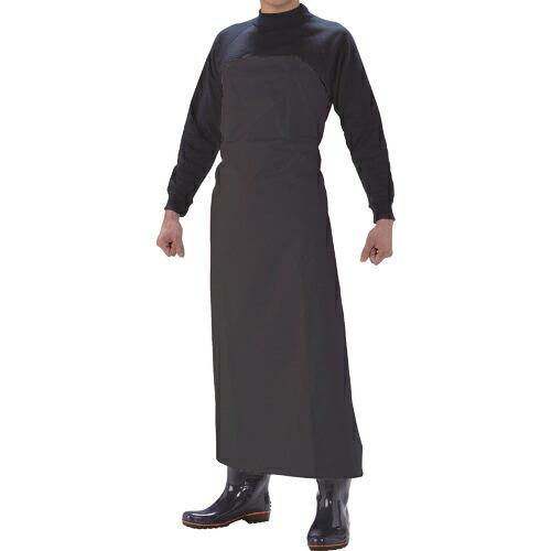 カジメイク 1902 ジャスト胸付前掛 紺 L (1902-55-L)