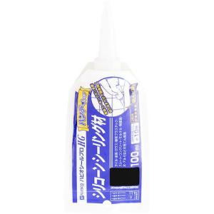 KANSAI シリコーンシーリング材 ハピオシールプロHGパウチ ブラック 100ML ( 00417660362100 ) (株)カンペハピオ｜orangetool