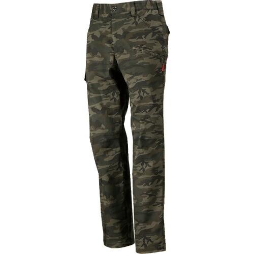 カジメイク 6794 T/C迷彩ストレッチカーゴ グリーン L ( 6794-56-L ) (株)カ...