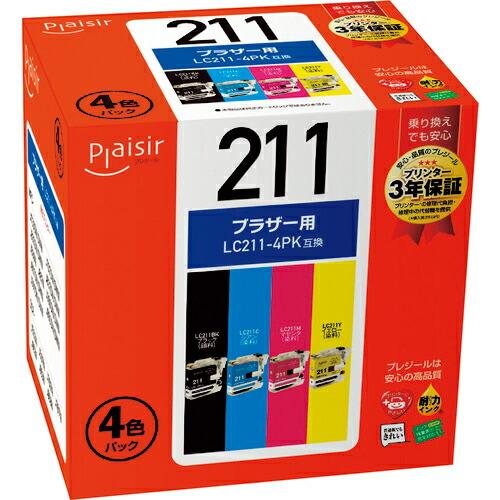 ELECOM プレジール 汎用インクカートリッジ ブラック(顔料)、シアン、マゼンタ、イエロー(染料...