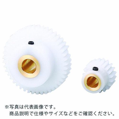 KG ( 協育歯車工業 )　白ＰＯＭ平歯車　Ｓ１ＤＢ　２４Ｂ＋１００８　形状Ｂｍ（黄銅ブッシュ入り）...