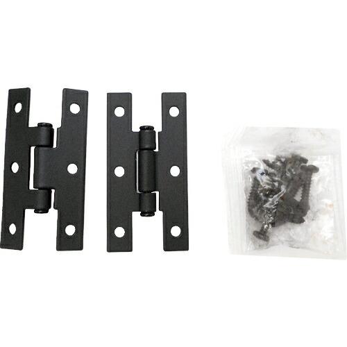 WAKI アンティック丁番ミニ TW‐278 H型 黒(2個入)  ( TW-278 ) 和気産業(...