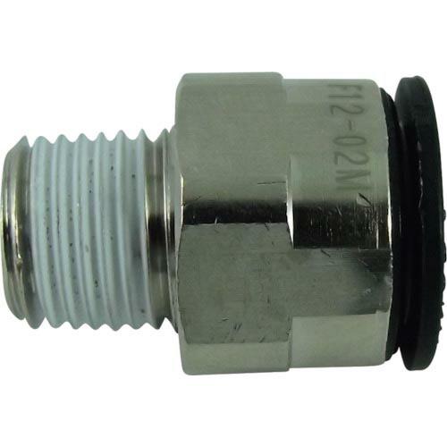 チヨダ ファイブメイルコネクタ 12mm・R1/4 ( F12-02M ) 千代田通商(株)