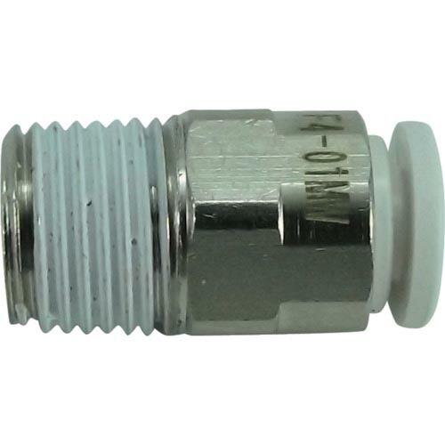 チヨダ ファイブメイルコネクタ W(白)4mm・R1/8 ( F4-01MW ) 千代田通商(株)
