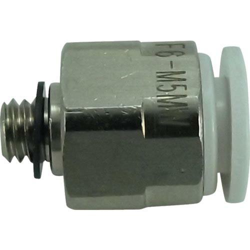 チヨダ ファイブメイルコネクタ W(白)6mm・M5X0.8 ( F6-M5MW ) 千代田通商(株...
