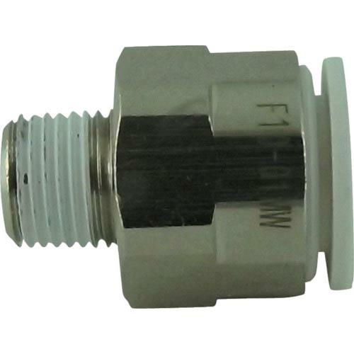 チヨダ ファイブメイルコネクタ W(白)10mm・R1/8 ( F10-01MW ) 千代田通商(株...