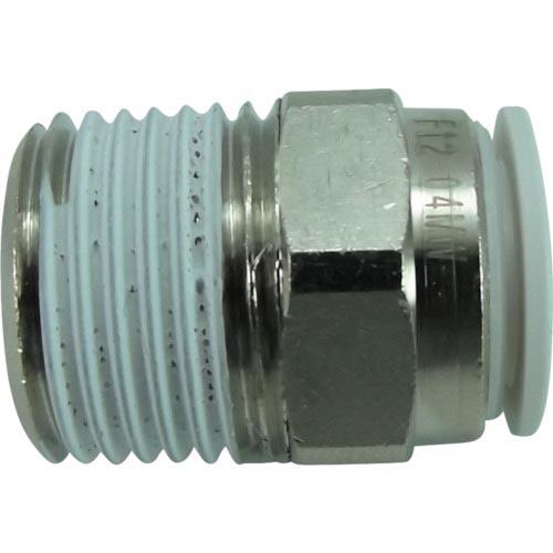 チヨダ ファイブメイルコネクタ W(白)12mm・R1/2 ( F12-04MW ) 千代田通商(株...