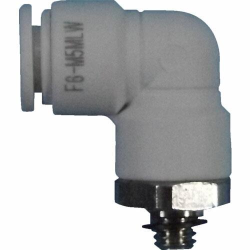 チヨダ ファイブメイルエルボ W(白)4mm・M5X0.8 ( F4-M5MLW ) 千代田通商(株...