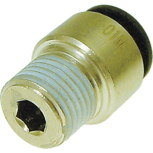 チヨダ チューブ継手 ファイブ六角穴付メイルコネクター 6mm・R1/8 ( F6-01MS ) 千...