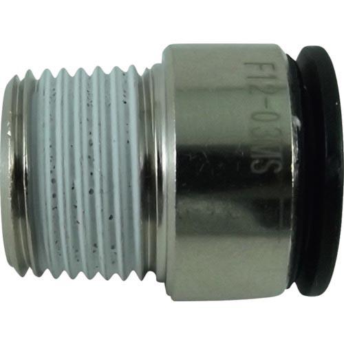 チヨダ チューブ継手 ファイブ六角穴付メイルコネクター 12mm・R3/8 ( F12-03MS )...