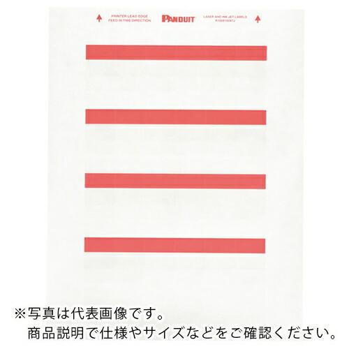 PANDUIT レーザープリンター用回転ラベル ポリエステル 赤 ( R100X150X7J ) パ...