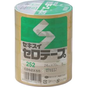 積水 セロテープ#252 24X70 ( C252X55 )【5巻セット】｜orangetool