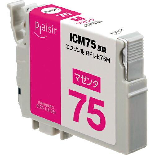 ELECOM プレジール 汎用インクカートリッジ EPSON ICM75互換 マゼンタ ( BPL-...