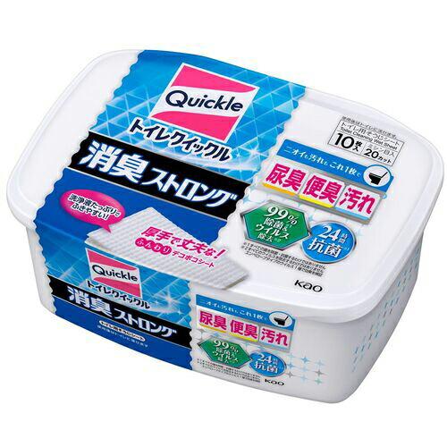 Kao トイレクイックル 消臭ストロング 容器入 10枚入 ( 311870 ) 花王グループカスタ...