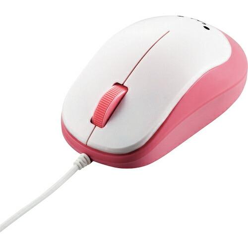 ELECOM 3ボタンBlueLED有線マウス ピンク ( M-Y8UBPN )
