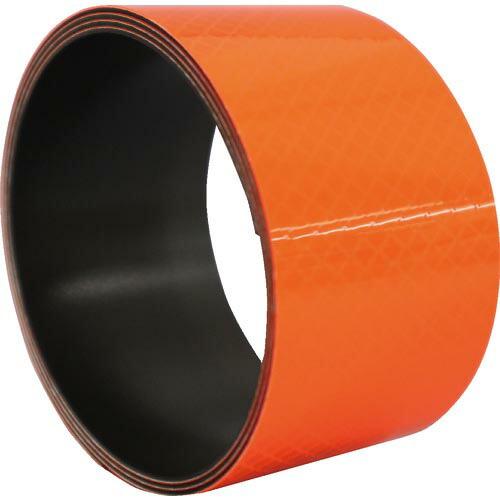 日東エルマテ プリズム反射マグネットシート 50mm×1m 蛍光オレンジ ( PHMG-50OR )...