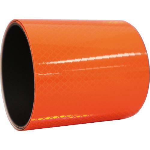 日東エルマテ プリズム反射マグネットシート 100mm×1m 蛍光オレンジ ( PHMG-100OR...