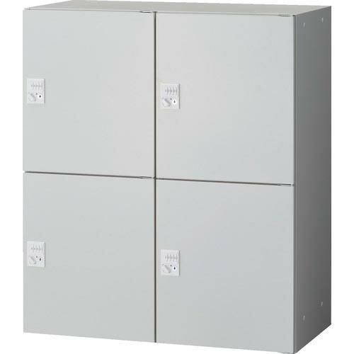 TRUSCO ユニット型壁面書庫 パーソナル2列2段 ダイヤル錠タイプ H1050 W色 ( ULW...