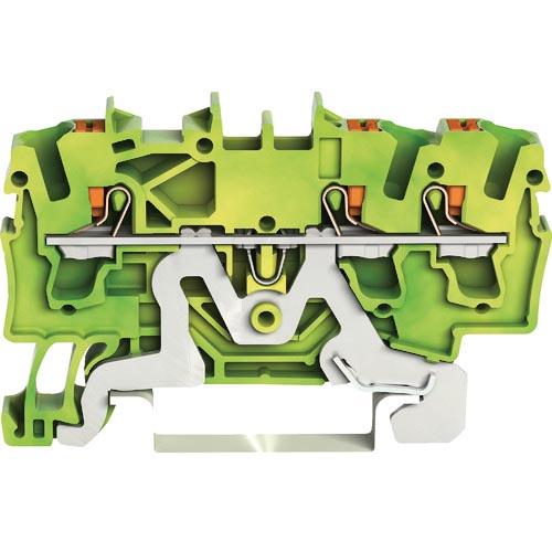 WAGO プッシュボタン操作タイプ スプリング式アース端子台2202シリーズ3線式用 ( 2202-...