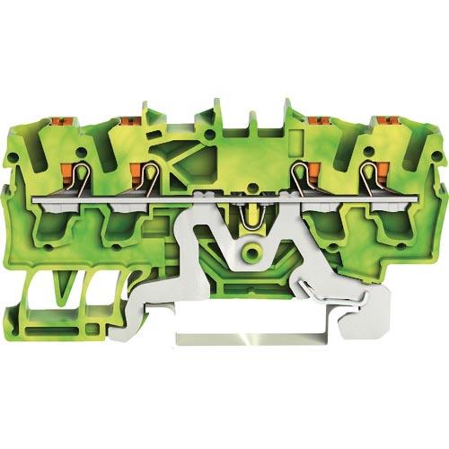 WAGO プッシュボタン操作タイプ スプリング式中継端子台2202シリーズ4線式用 ( 2202-1...