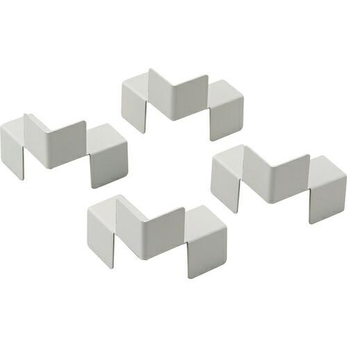 TRUSCO スタンダード書庫用転倒防止金具 中間1連用連結板4個セット ( WTK-2 )