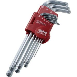 エビ ボールポイント六角棒レンチ9本組セット ( BWM9S ) (株)ロブテックス｜orangetool