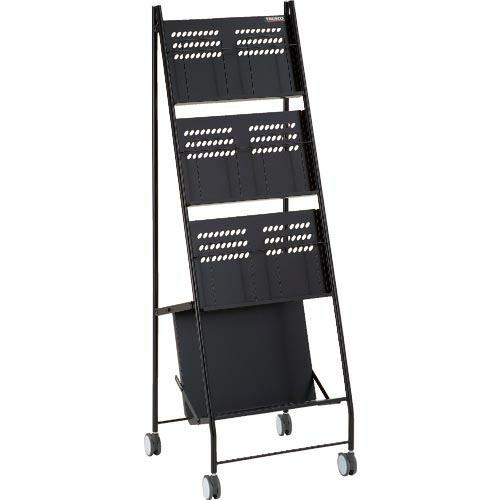 TRUSCO ブックラック付パンフレットスタンド2列3段 ( TBPS-23 ) トラスコ中山(株)