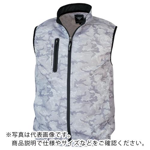 XEBEC 空調服ベスト 迷彩シルバーグレー (XE98010-222-L)