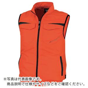 XEBEC 空調服ベスト オレンジ ( XE98011-82-S ) (株)ジーベック (メーカー取寄)｜orangetool