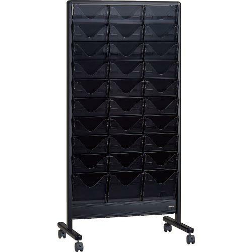 TRUSCO パンフレットスタンド A4サイズ対応 垂直3列10段 ブラック ( TAP310S-B...