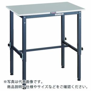 TRUSCO 軽荷重作業台高さ調節式(150kg)RAEM2型 RoHS2対応天板 900X750XH650~950 ダークグレー色 ( RAEM2-0975 DG ) トラスコ中山(株)｜orangetool