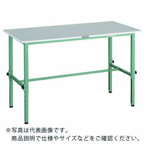 TRUSCO 軽荷重作業台高さ調節式(150kg)RAEM2型 RoHS2対応天板 1500X900XH650~950 グリーン色 ( RAEM2-1509 ) トラスコ中山(株)｜orangetool