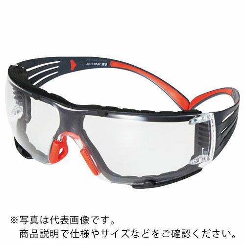 3M セキュアフィット 保護めがね クリア  ガスケット付 ( SF401SGAF-RED-F JI...