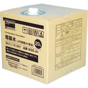 TRUSCO 精製水 20L JIS規格A1相当 ( W20-A1 ) トラスコ中山(株)｜orangetool