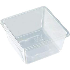 TRUSCO 【在庫限り廃番】PET製超耐寒小型容器 105X105X35mm 透明 100枚 ( PETY-105105 )｜orangetool