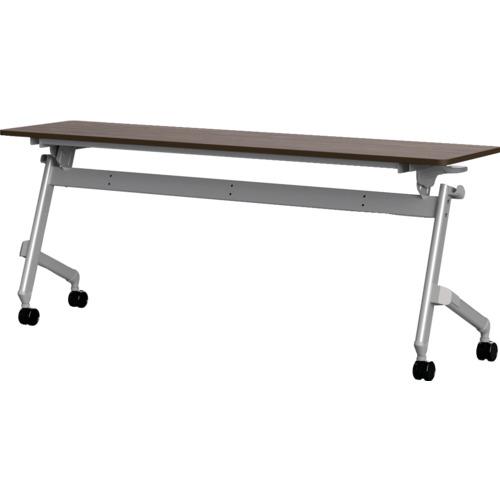 TRUSCO 折りたたみ会議テーブル 1800X450 天板ダークウッド ( TNA-1845-DW...