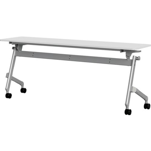 TRUSCO 折りたたみ会議テーブル 1800X450 天板ホワイト ( TNA-1845-W ) ...