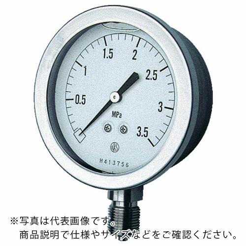 長野 グリセン入圧力計 A枠立型 Φ75 最小目盛0.100 ( GV51-133-2.5MP ) ...