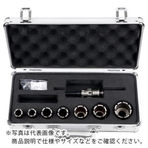 ミヤナガ 深穴ホールソー アルミボックスキット NO.1 SDSプラスシャンク ( PCFALBOX1R )｜orangetool