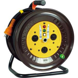 NICHIDO 電工ドラム 三相200Vドラム アース付 極太電線 30m ( ND-E330F-20A ) 日動工業(株)｜orangetool