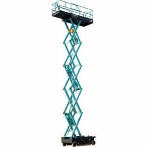 北越 垂直昇降型ホイール式高所作業車 9.9m スライドデッキ ( ENTL099S-3 ) (メーカー取寄)｜orangetool