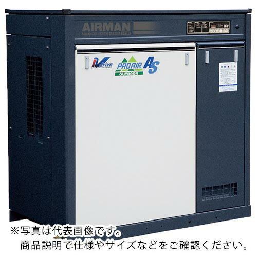 北越 スクリューコンプレッサ ドライヤ無 屋外仕様 22KW ( SMS22EV-E ) (メーカー...