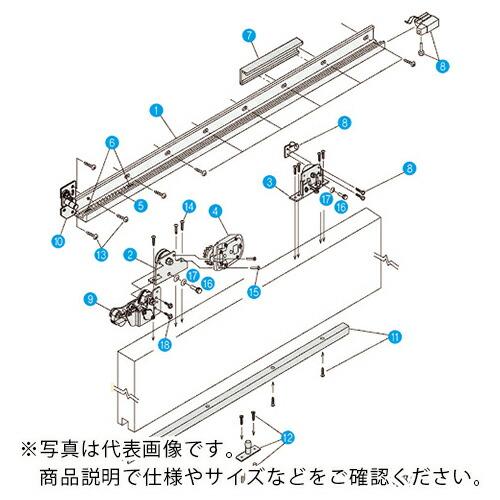 DAIKEN スライデックス 傾斜レールタイプ(自閉式) HCS-3015KF型 左引き用 ( HC...