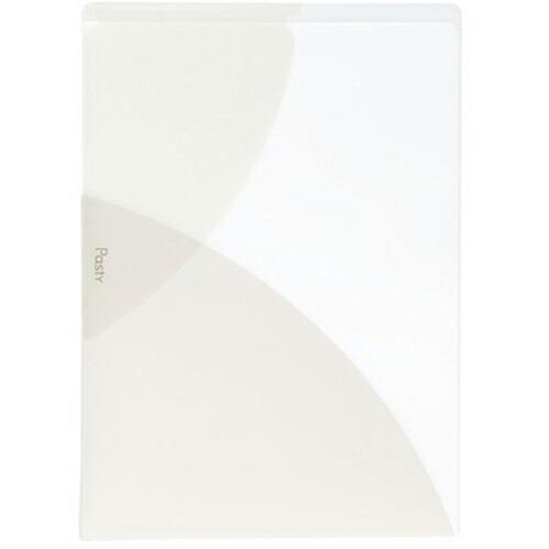 PLUS )PastyクリアーホルダーB5 バニラホワイト ( 98717 ) (5枚セット) プラ...