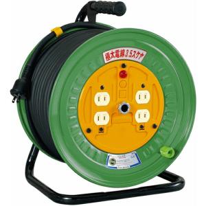 NICHIDO 電工ドラム 標準型100Vドラム 2芯 極太電線仕様 50m ( NDN-504F ) 日動工業(株)｜orangetool